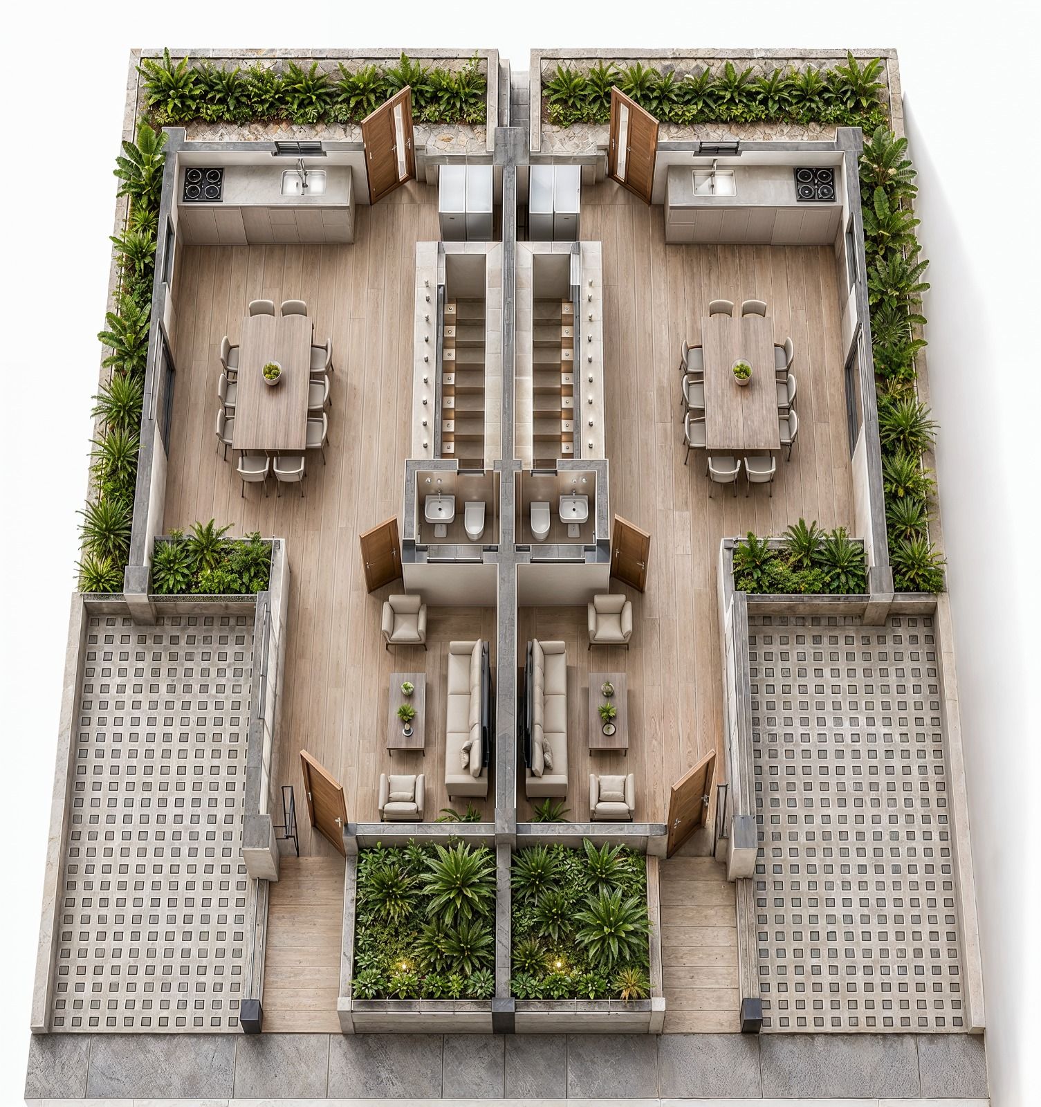 Planta casa tipo 1